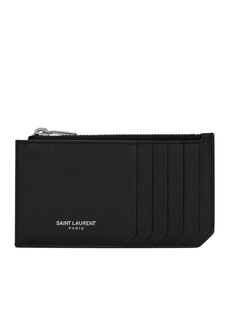 SAINT LAURENT PARIS PORTA CARTE FRAGMENTS CON ZIP