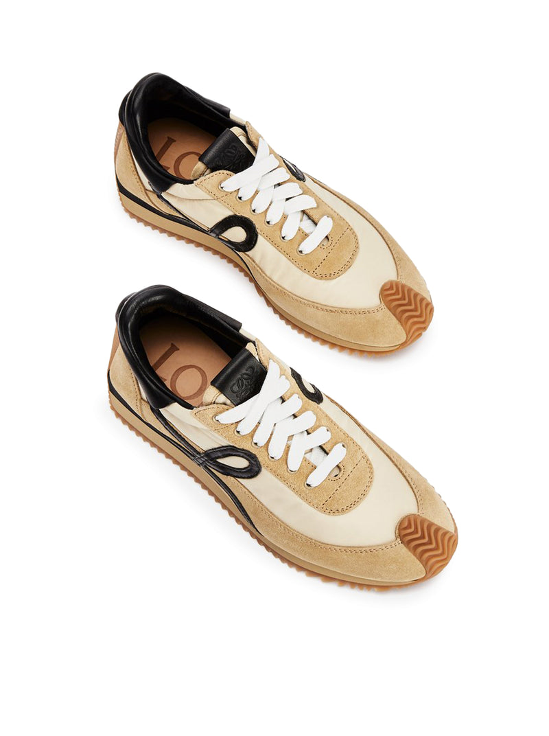 SNEAKERS FLOW RUNNER IN NYLOON E PELLE E SCAMOSCIATA