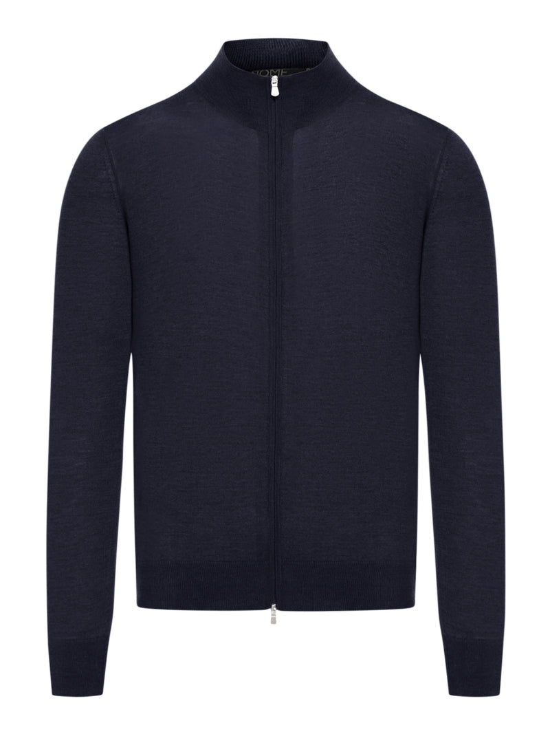 MAGLIA FULL ZIP IN VIRGIN WOOL
