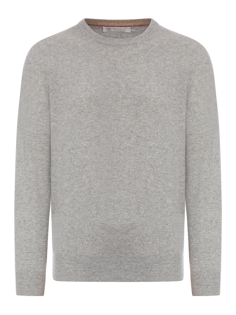 MAGLIONE GIROCOLLLO ESSENTIAL IN CASHMERE