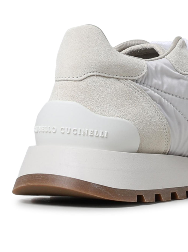 RUNNER IN CAMOSCIO E TESSUTO TECHNO CON