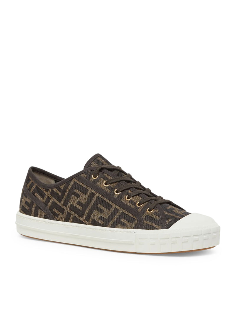 SNEAKER DOMINO LOW TOP IN TESSUTO FF