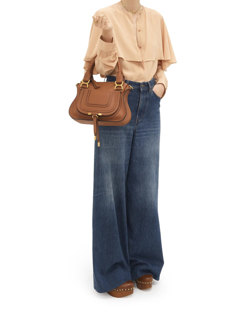 BORSA MERCIE PICCOLA IN PELLE GRANATA