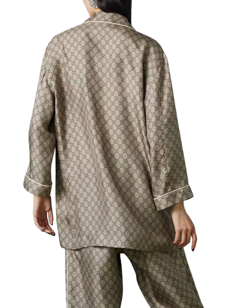 CAMICIA IN SETA GG SUPREME