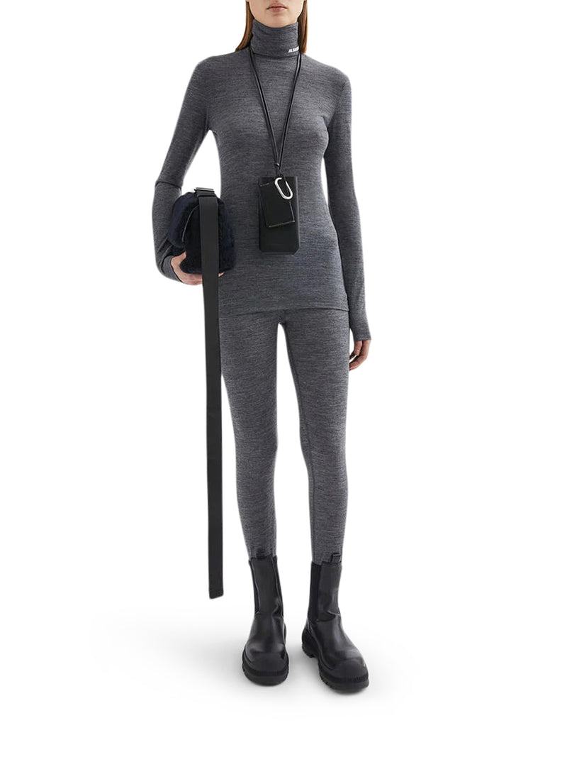 TOP A MANICHE LUNGHE CON SCOLLO A IMBUTO