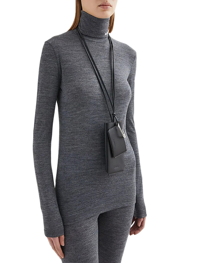 TOP A MANICHE LUNGHE CON SCOLLO A IMBUTO