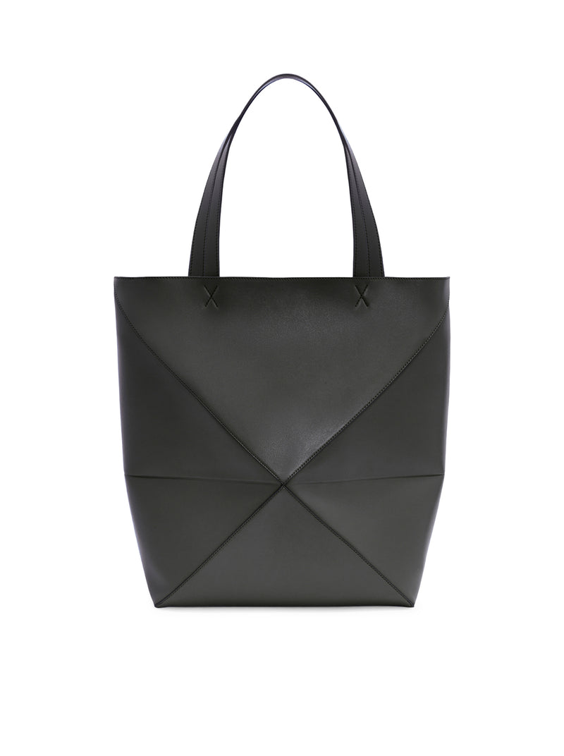 BORSA PUZZLE FOLD TOTE XL IN PELLE DI VITELLO LUCIDA