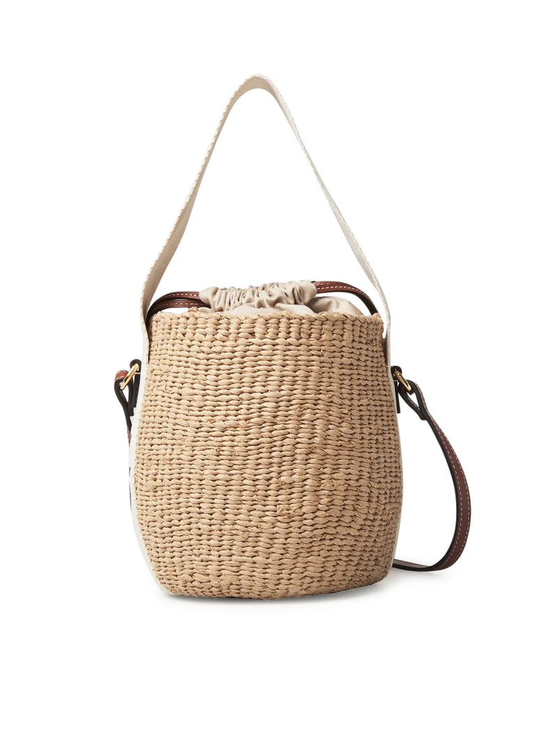 BORSA CESTO WOODY PICCOLA IN FIBRE NATURALI