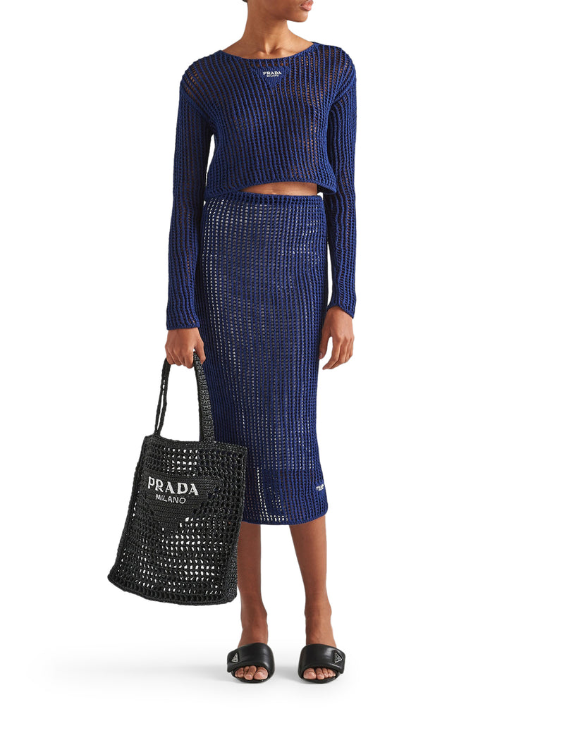 BORSA SHOPPING IN TESSUTO INTRECCIATO