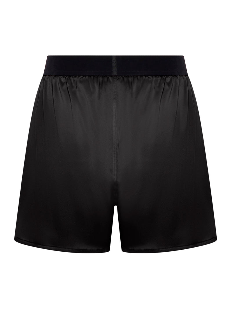 SHORTS IN RASO DI SETA STRETCH