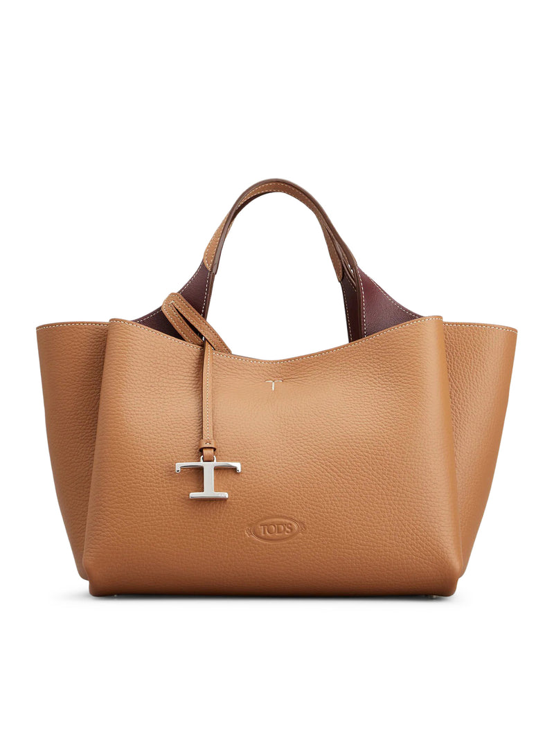 BORSA A MANO MINI IN PELLE MARTELLATA