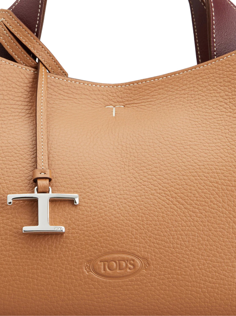 BORSA A MANO MINI IN PELLE MARTELLATA
