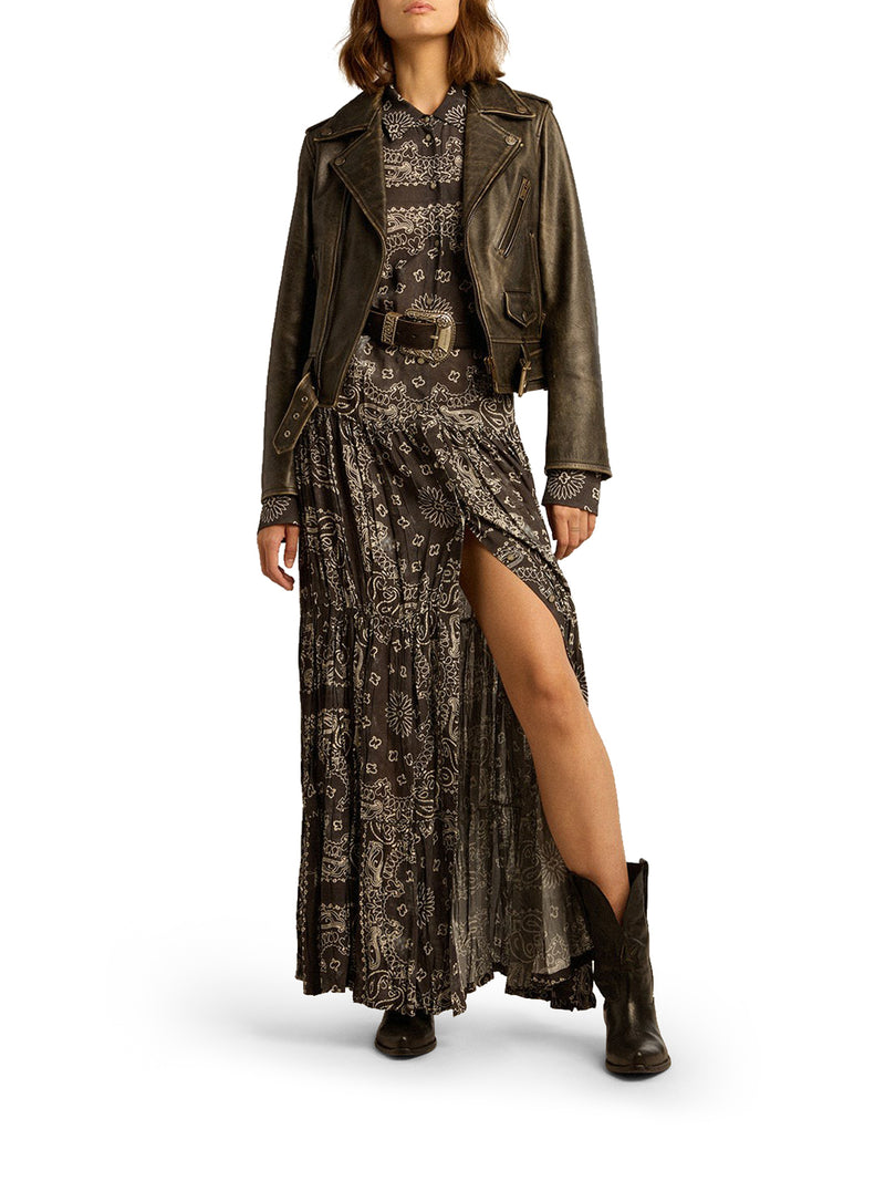 GIACCA BIKERR CON EFFETTO VISSUTO