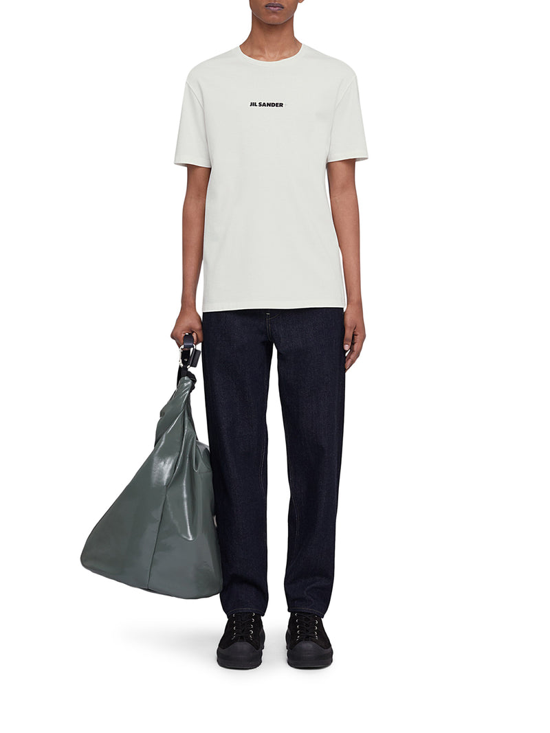 T-SHIRT GIROCOLLO CON LOGO JIL SANDER