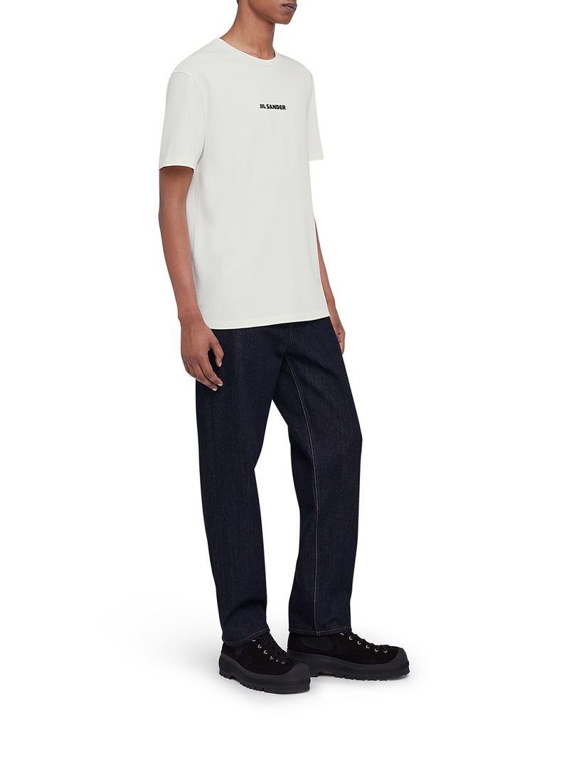 T-SHIRT GIROCOLLO CON LOGO JIL SANDER