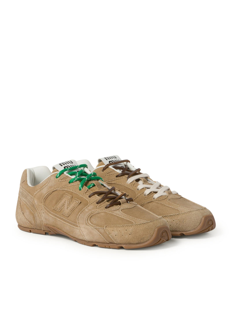 SCARPE DA GINNASTICA NEW BALANCE X MIU MIU 530 SL IN PELLE SCAMOSCIATA
