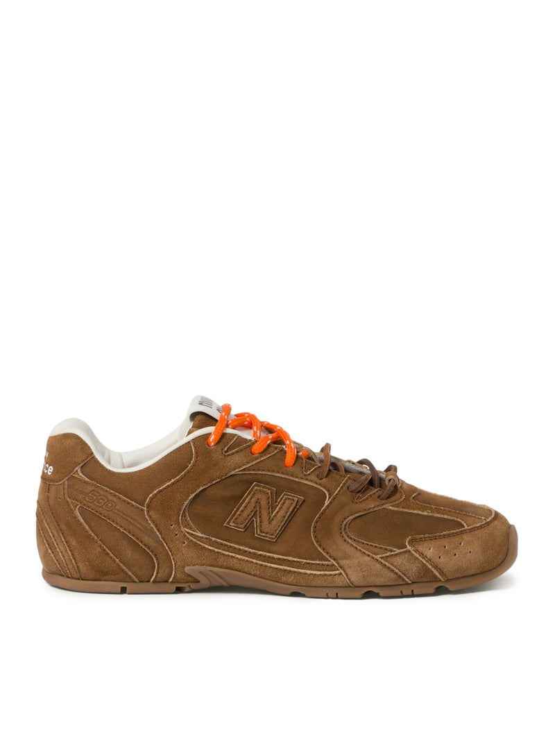 SCARPE DA GINNASTICA NEW BALANCE X MIU MIU 530 SL IN PELLE SCAMOSCIATA
