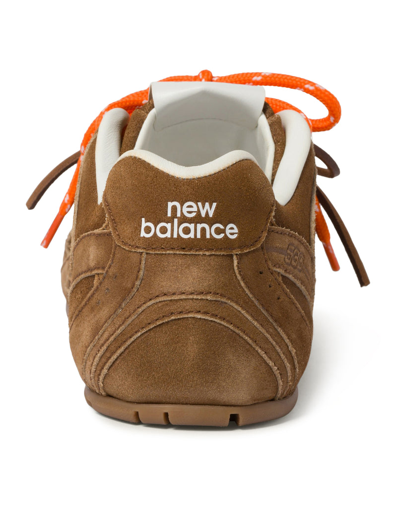 SCARPE DA GINNASTICA NEW BALANCE X MIU MIU 530 SL IN PELLE SCAMOSCIATA