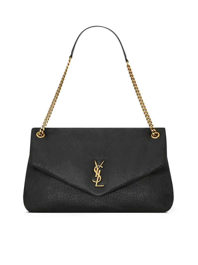 BORSA CALYPSO GRANDE IN PELLE DI AGNELLO CON GRANA NATURALE