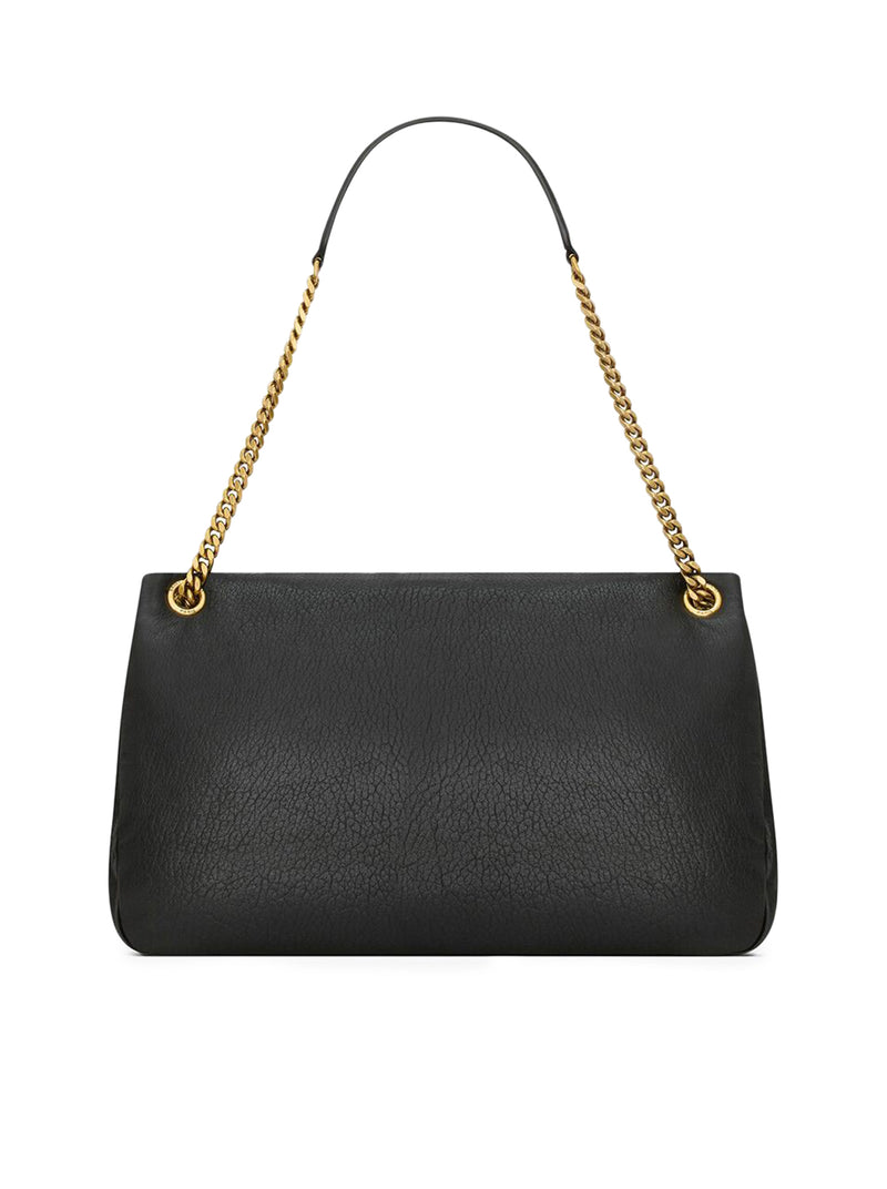 BORSA CALYPSO GRANDE IN PELLE DI AGNELLO CON GRANA NATURALE