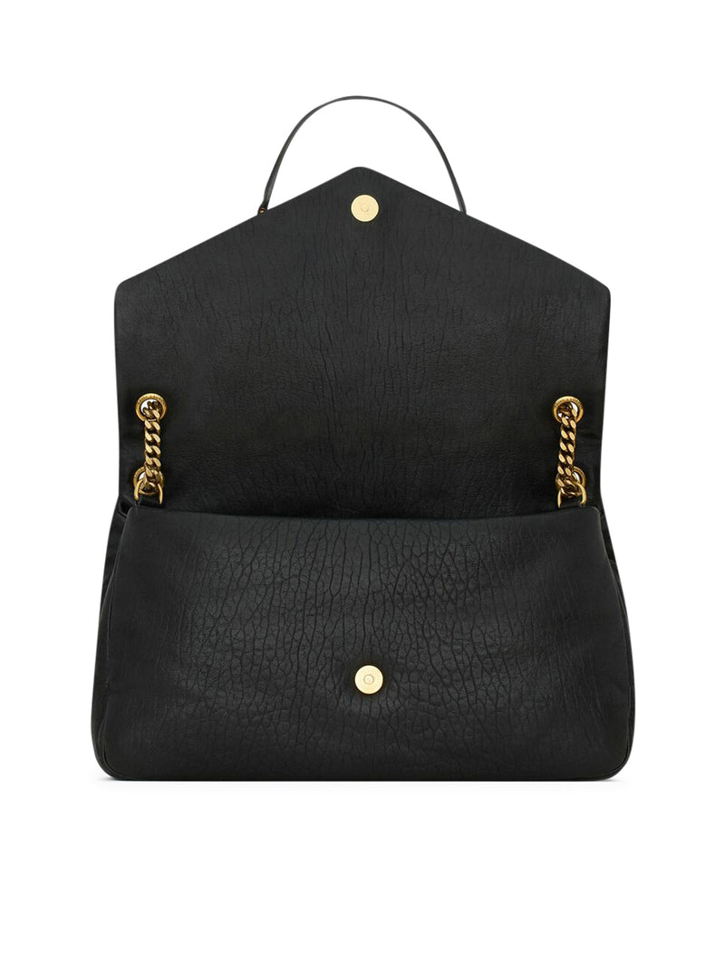 BORSA CALYPSO GRANDE IN PELLE DI AGNELLO CON GRANA NATURALE