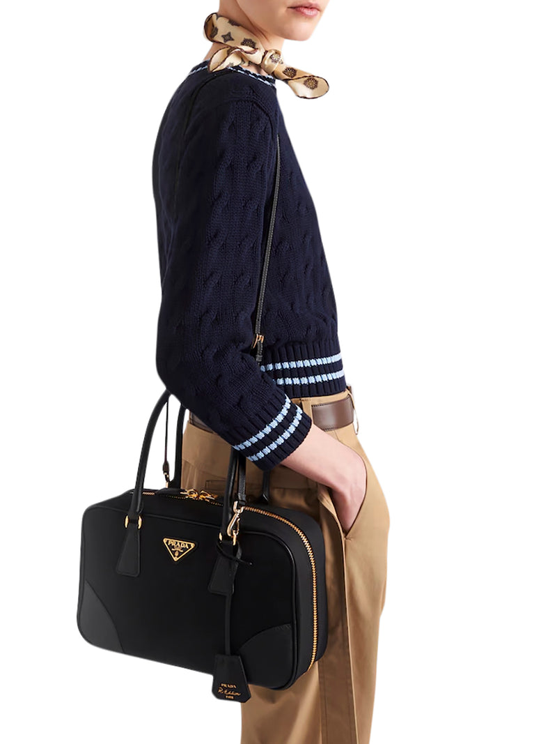 BAULETTO RE-EDITION 1978 MEDIUM IN RE-NYLON E SAFFIANO