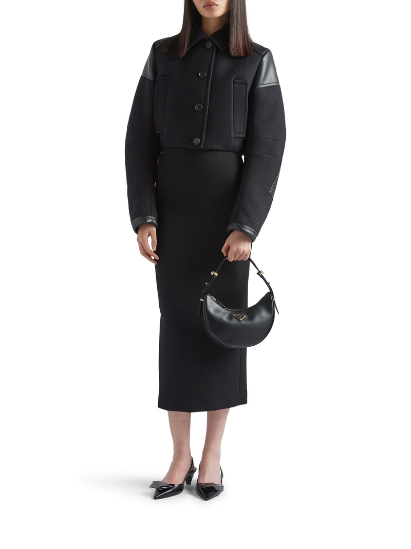 BORSA A SPALLA PRADA ARQUÉ IN PELLE