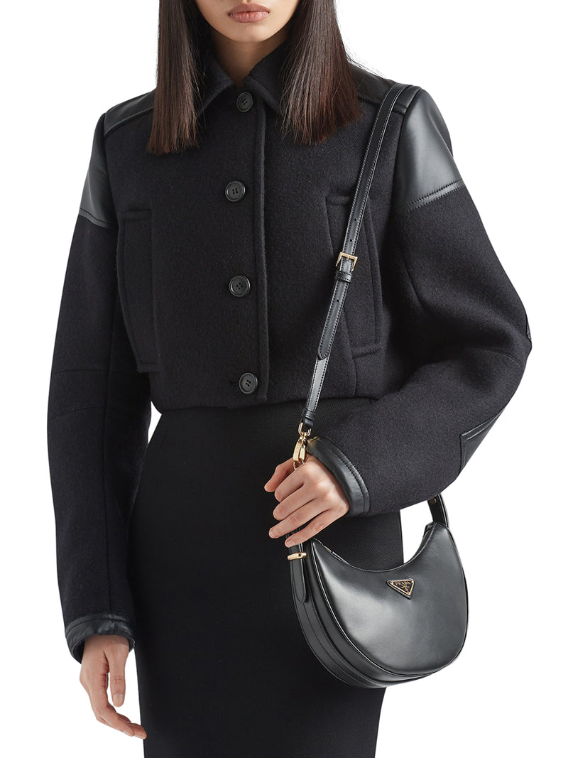 BORSA A SPALLA PRADA ARQUÉ IN PELLE