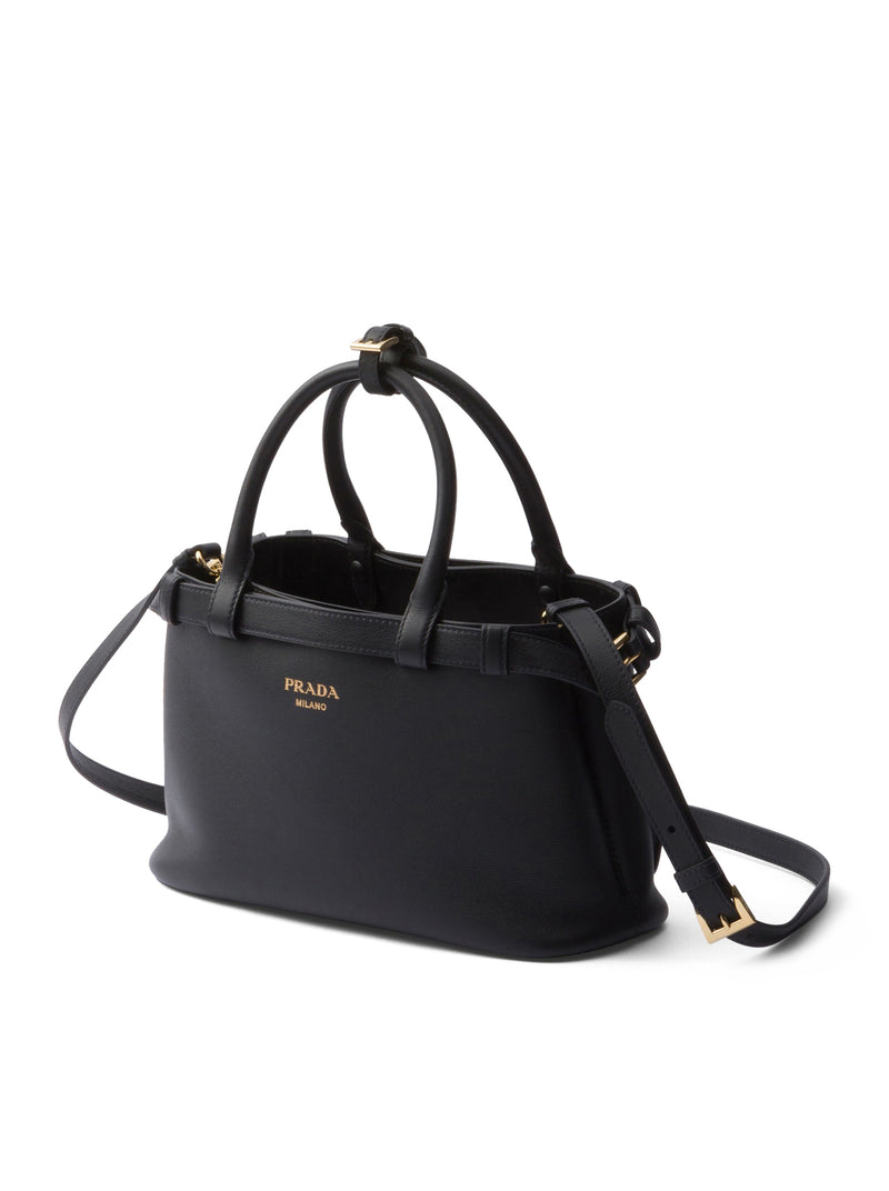 BORSA PRADA BUCKLE SMALL IN PELLE CON DOPPIA CINTURA