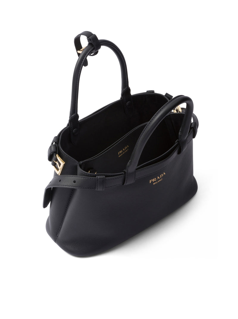 BORSA PRADA BUCKLE SMALL IN PELLE CON DOPPIA CINTURA