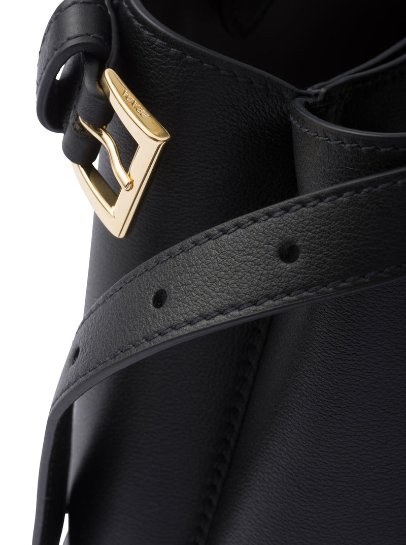 BORSA PRADA BUCKLE SMALL IN PELLE CON DOPPIA CINTURA