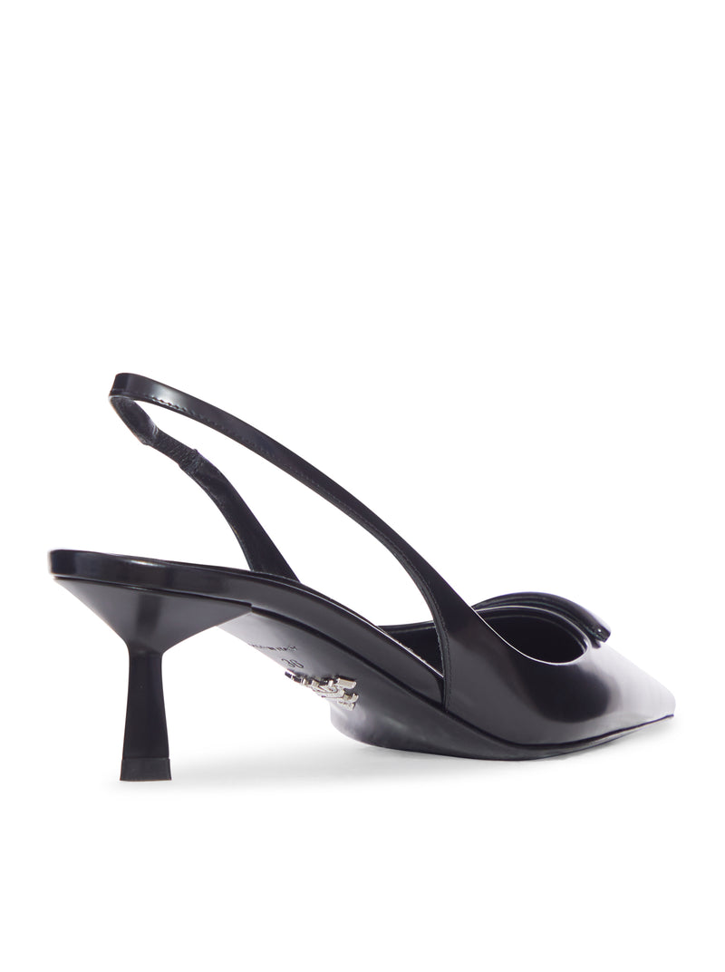 DÉCOLLETÉ SLINGBACK IN PELLE SPAZZOLATA