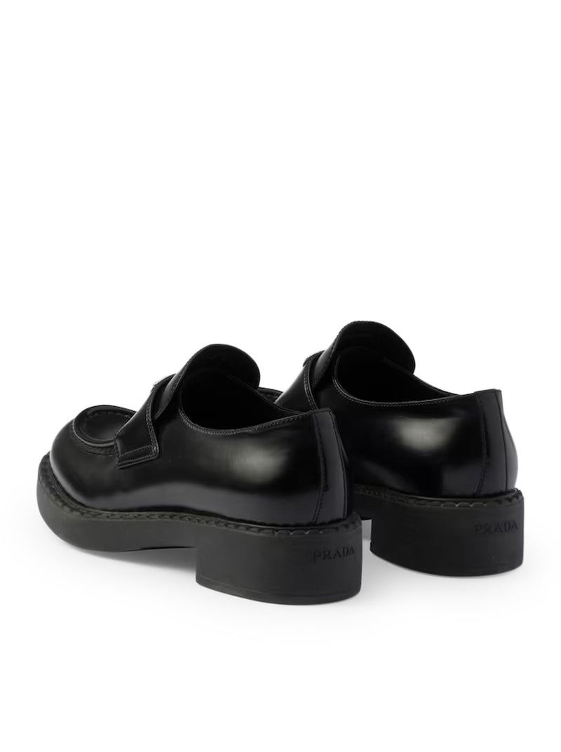 MOCASSINI CHOCOLATE IN PELLE SPAZZOLATA