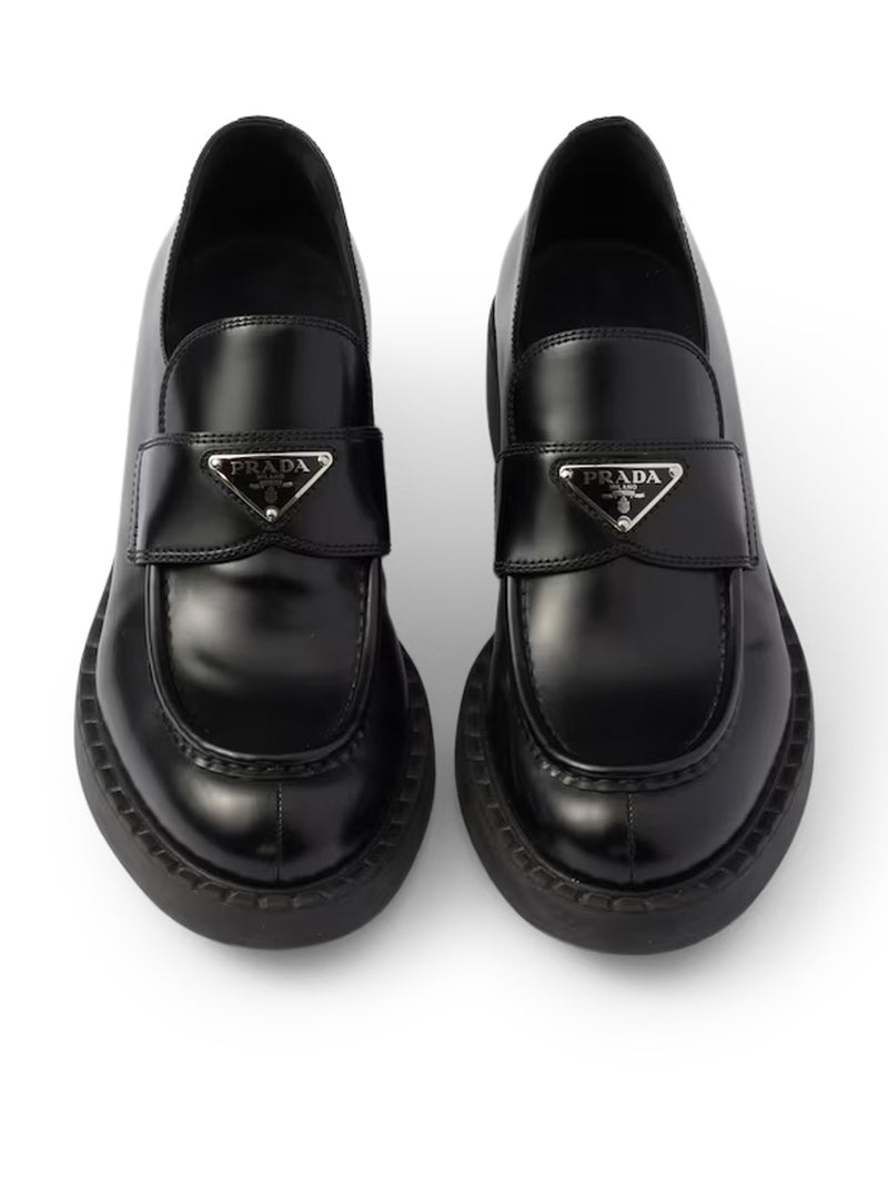 MOCASSINI CHOCOLATE IN PELLE SPAZZOLATA