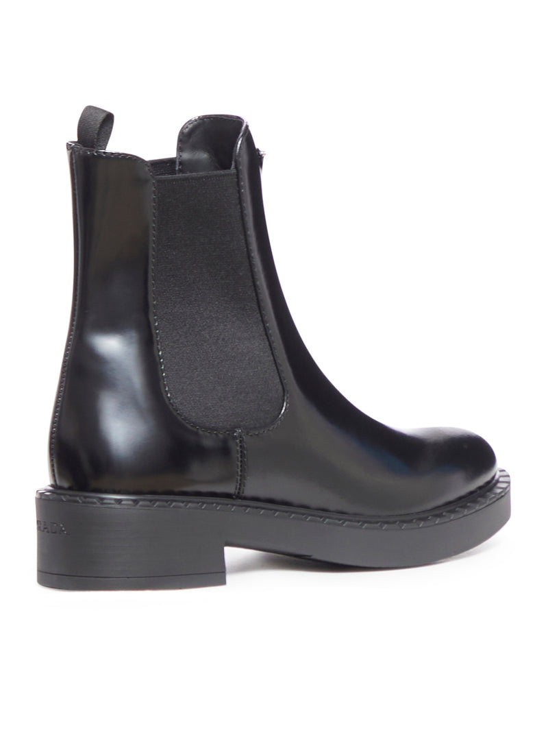 ANKLE BOOTS IN PELLE SPAZZOLATA