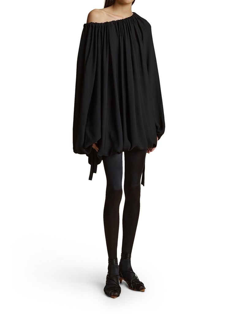 top in georgette di sete