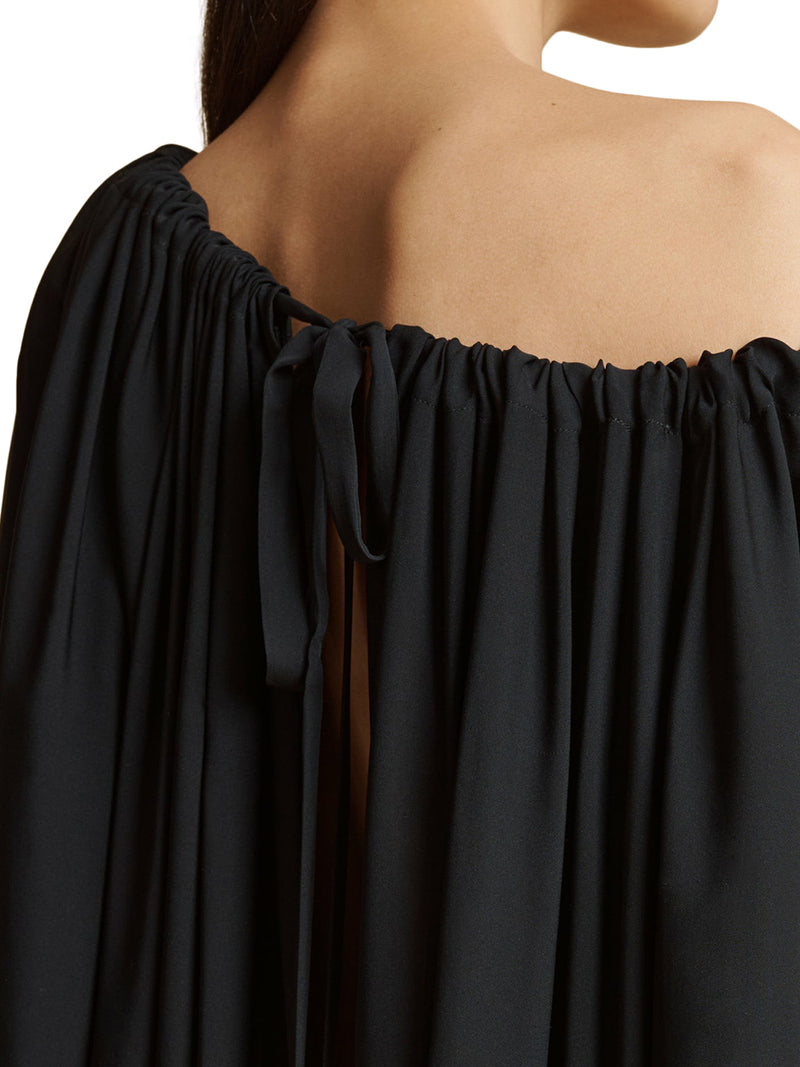 top in georgette di sete