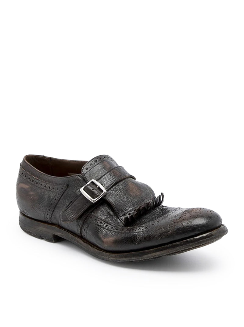 SHANGHAI MONK STRAP IN PELLE DI VITELLO GLACÉ