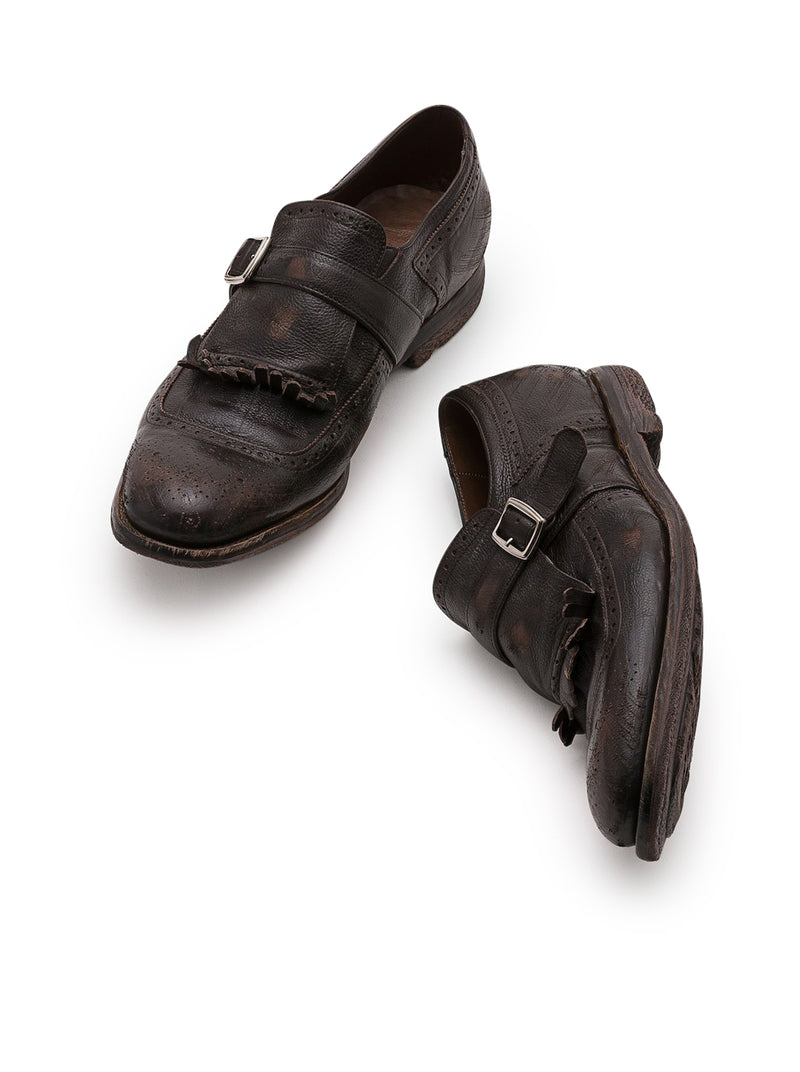 SHANGHAI MONK STRAP IN PELLE DI VITELLO GLACÉ