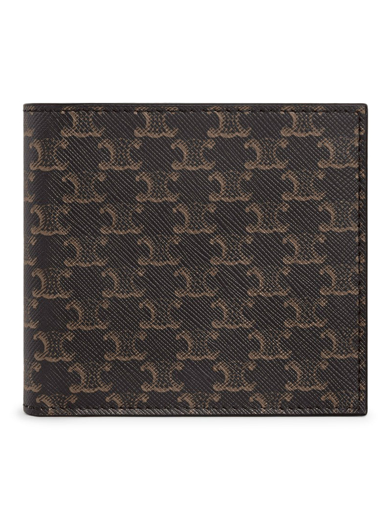 PORTAFOGLIO BI-FOLD IN TELA TRIOMPHE NERA