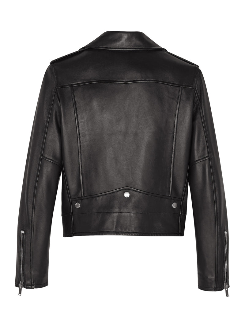 MOTORCYCLE JACKET NERA IN PELLE