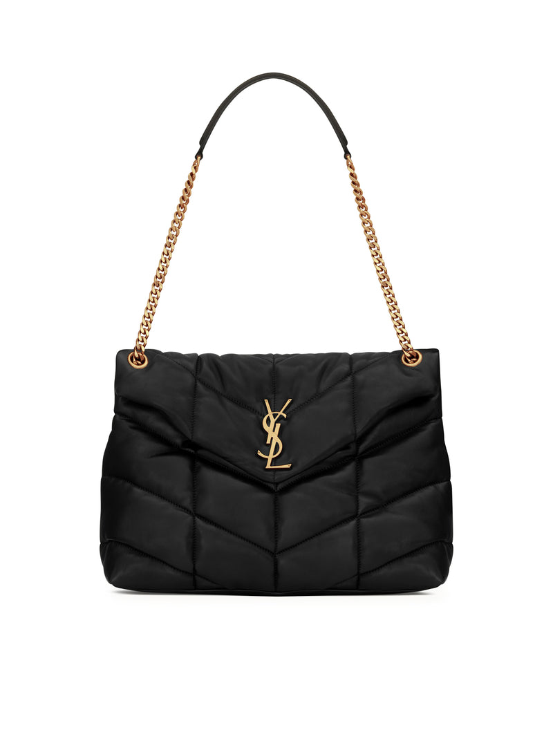 PUFFER MEDIA IN NAPPA TRAPUNTATA