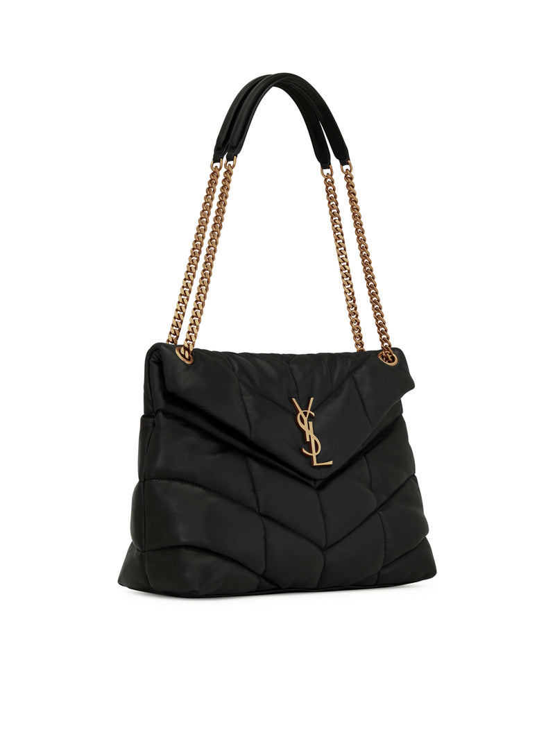 PUFFER MEDIA IN NAPPA TRAPUNTATA