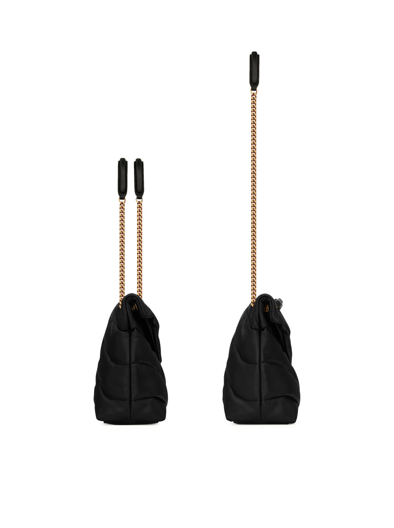 PUFFER MEDIA IN NAPPA TRAPUNTATA