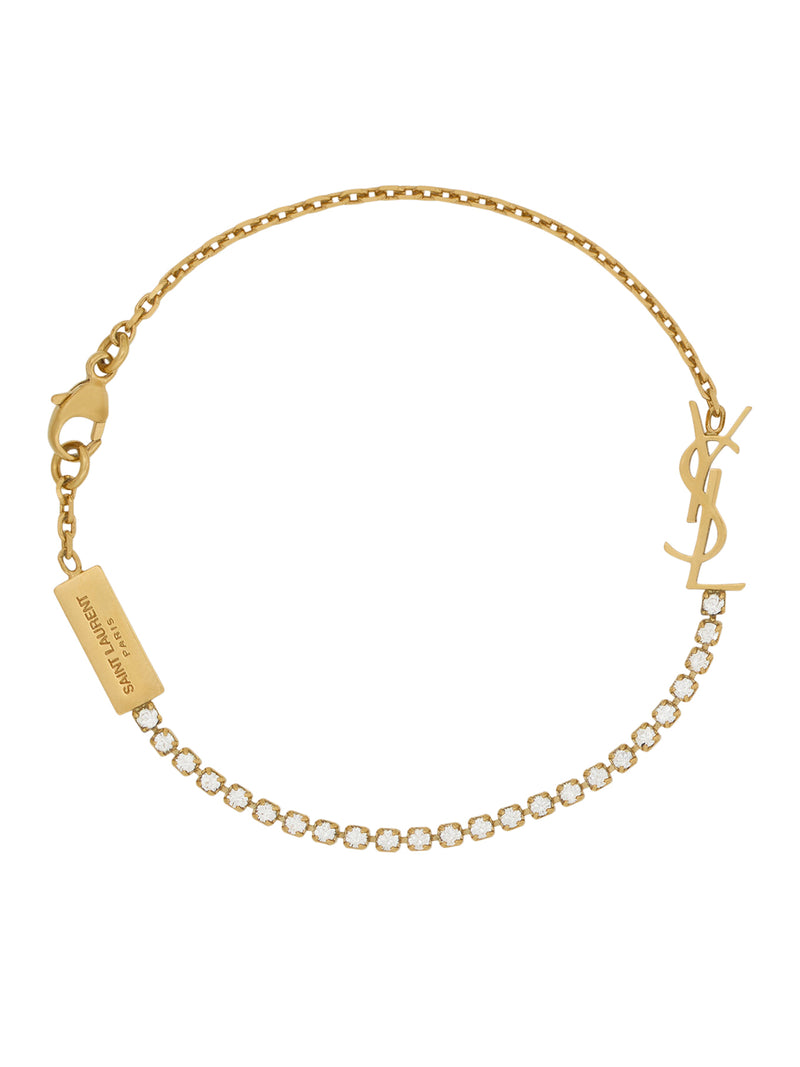 BRACCIALE CON CHARM CASSANDRE IN METALLO E STRASS