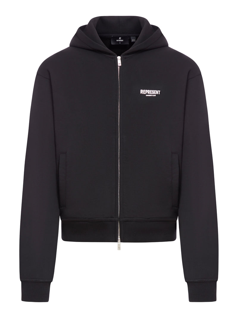 FELPA CON CAPPUCCIO E ZIP REPRESENT OWNERS CLUB