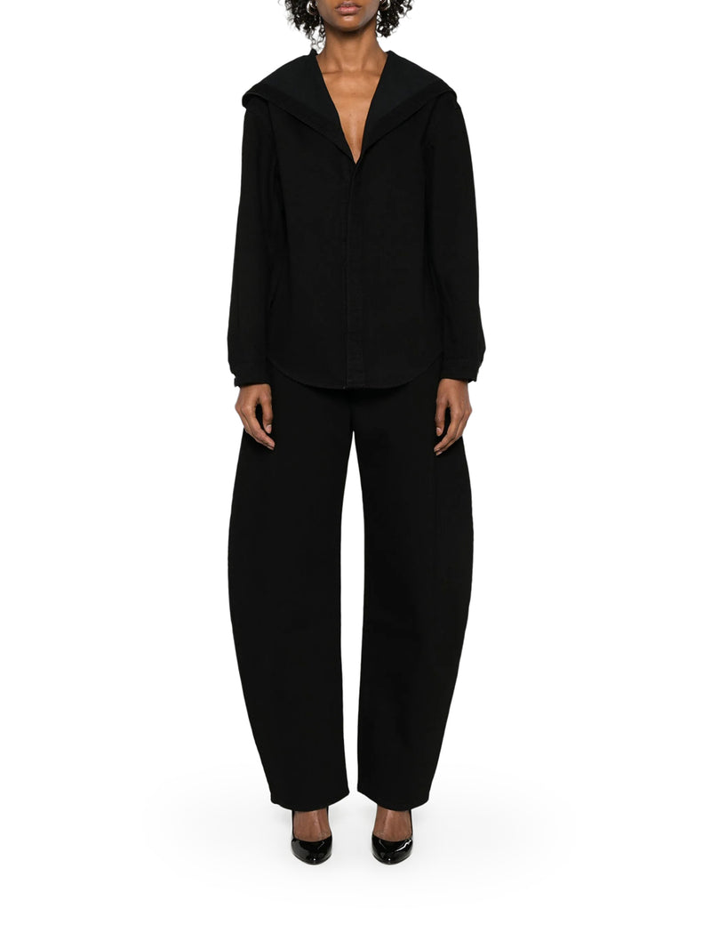 JEANS ROUND IN DENIM NERO