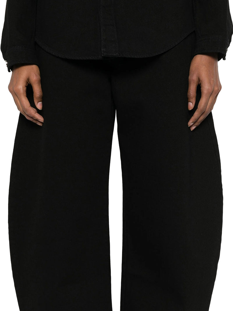 JEANS ROUND IN DENIM NERO