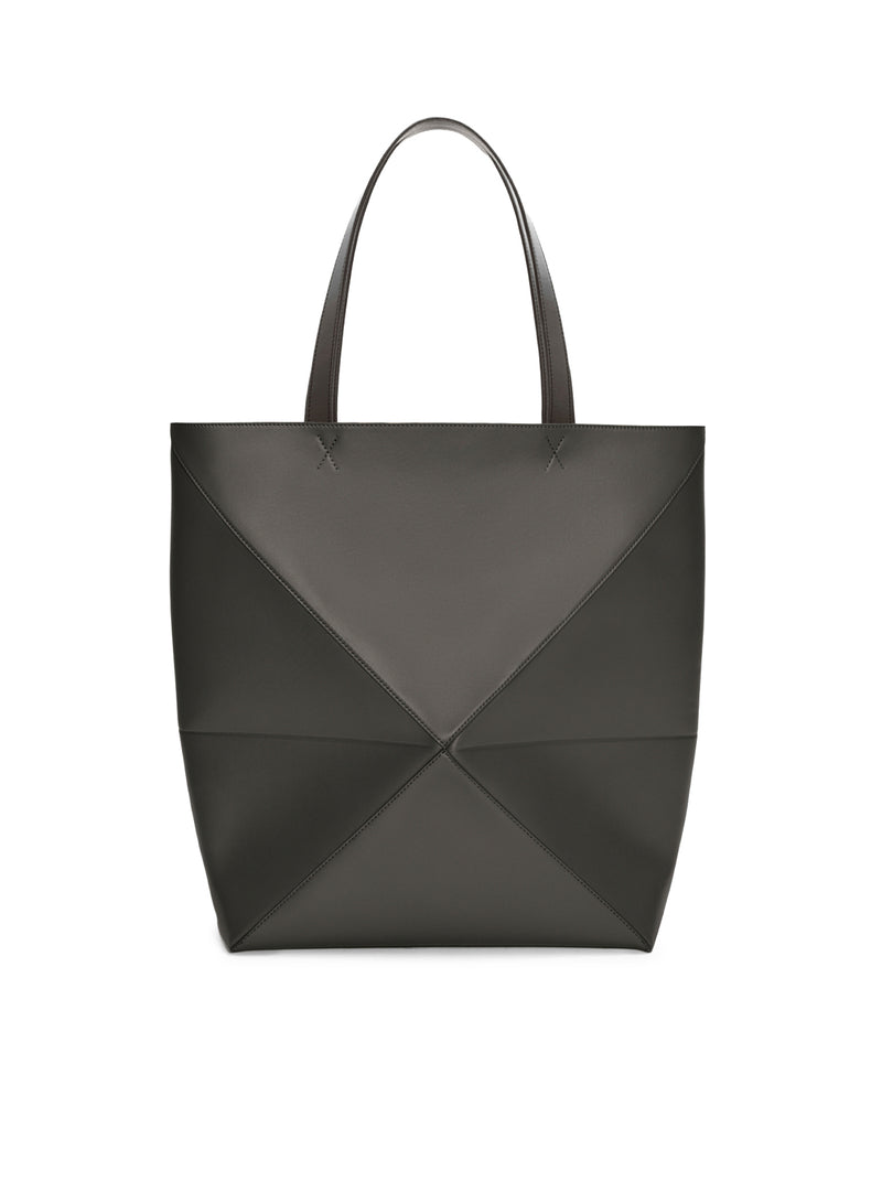 BORSA PUZZLE FOLD TOTE XL IN PELLE DI VITELLO LUCIDA
