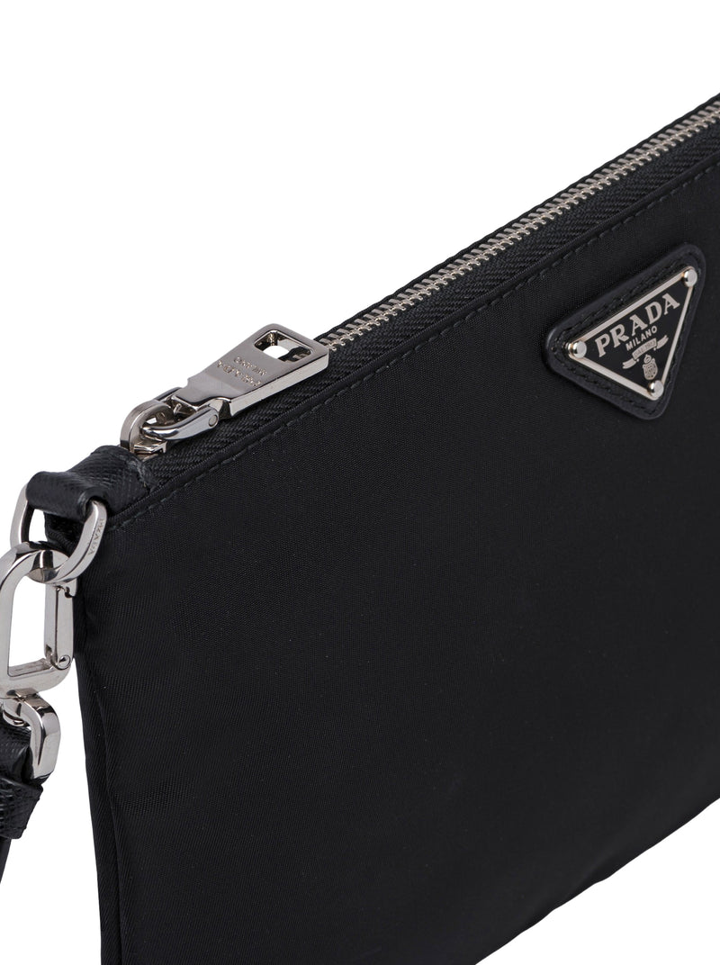 POUCH IN RE-NYLON E SAFFIANO